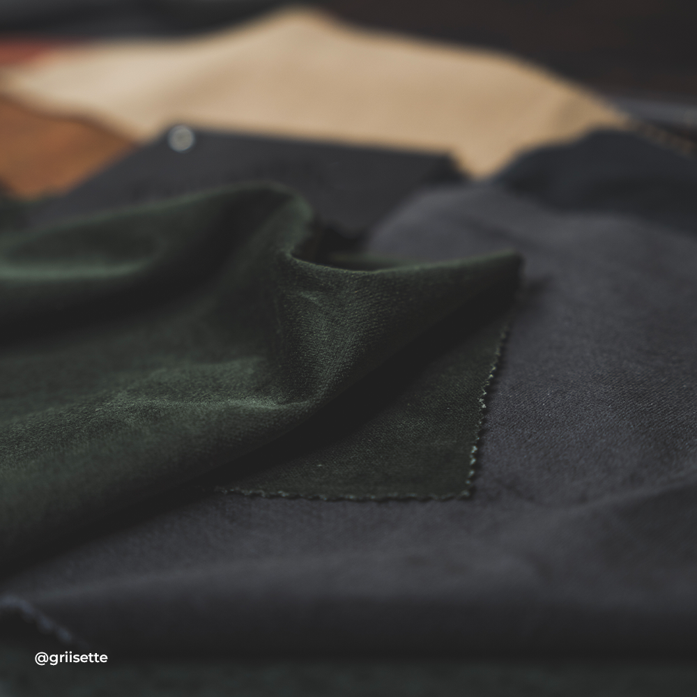 Palatine Velvet fabric, cotton - 3 colors, Bridgeford